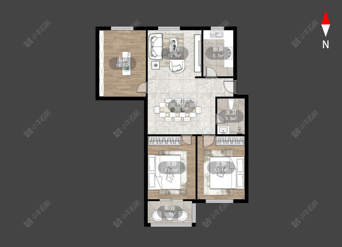 五角场东村房源户型图 常州五角场东村在售二手房源户型图_小牛看房
