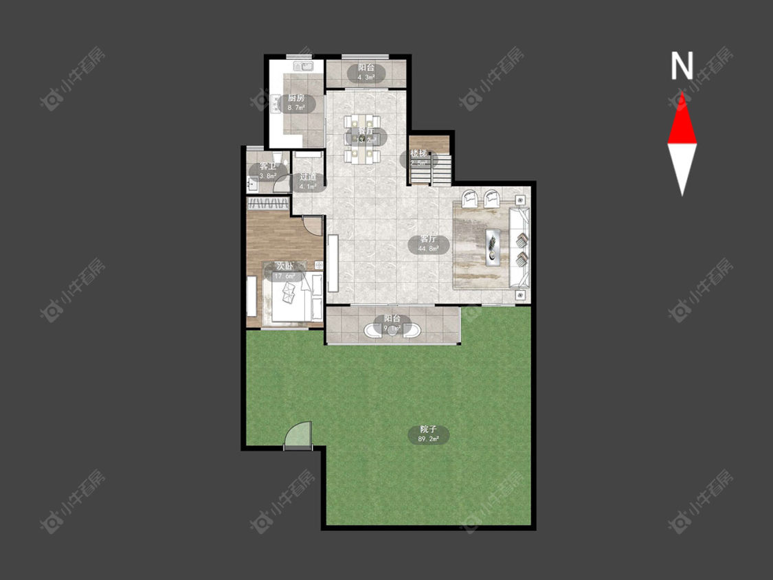 常州印山风华在售二手房源户型图_小牛看房