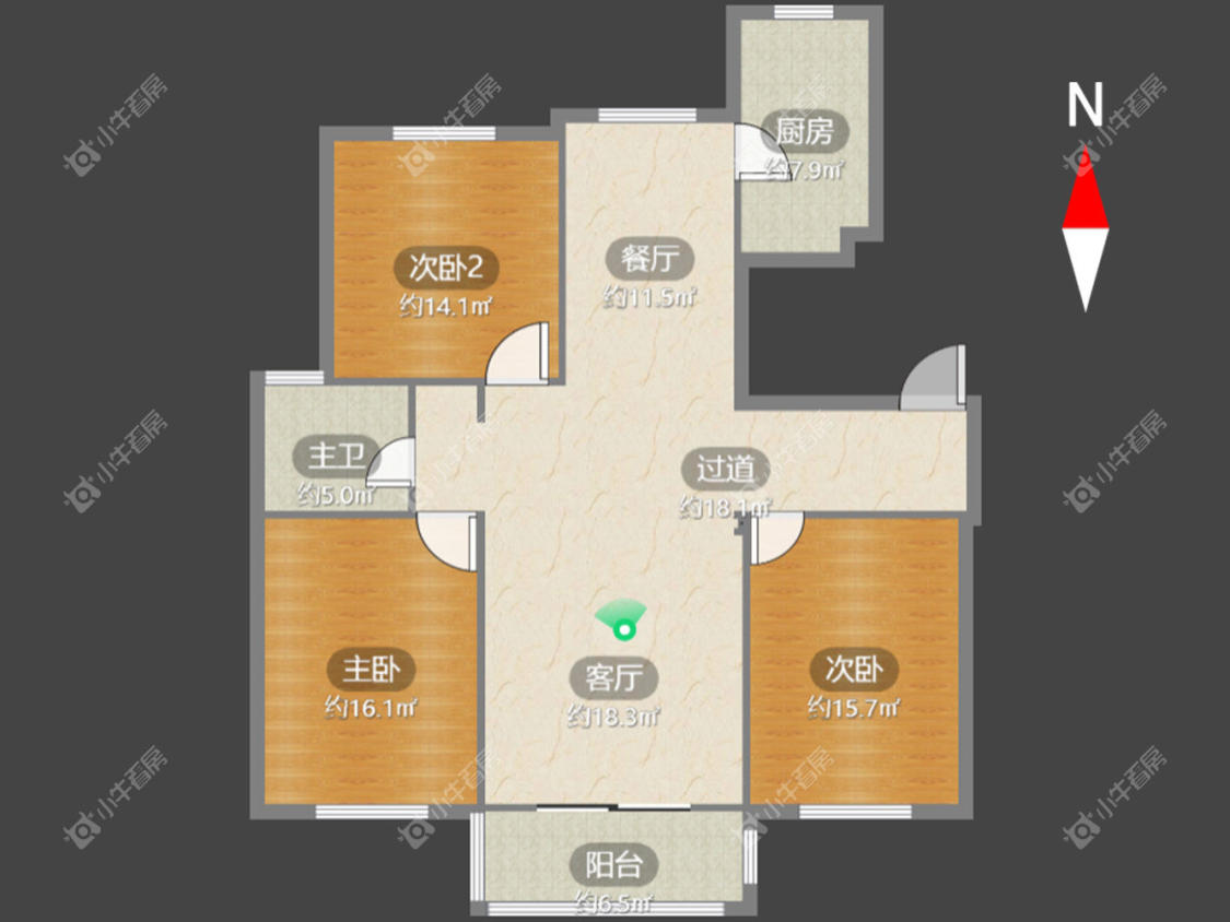 常州橄榄城在租房源户型图_小牛看房
