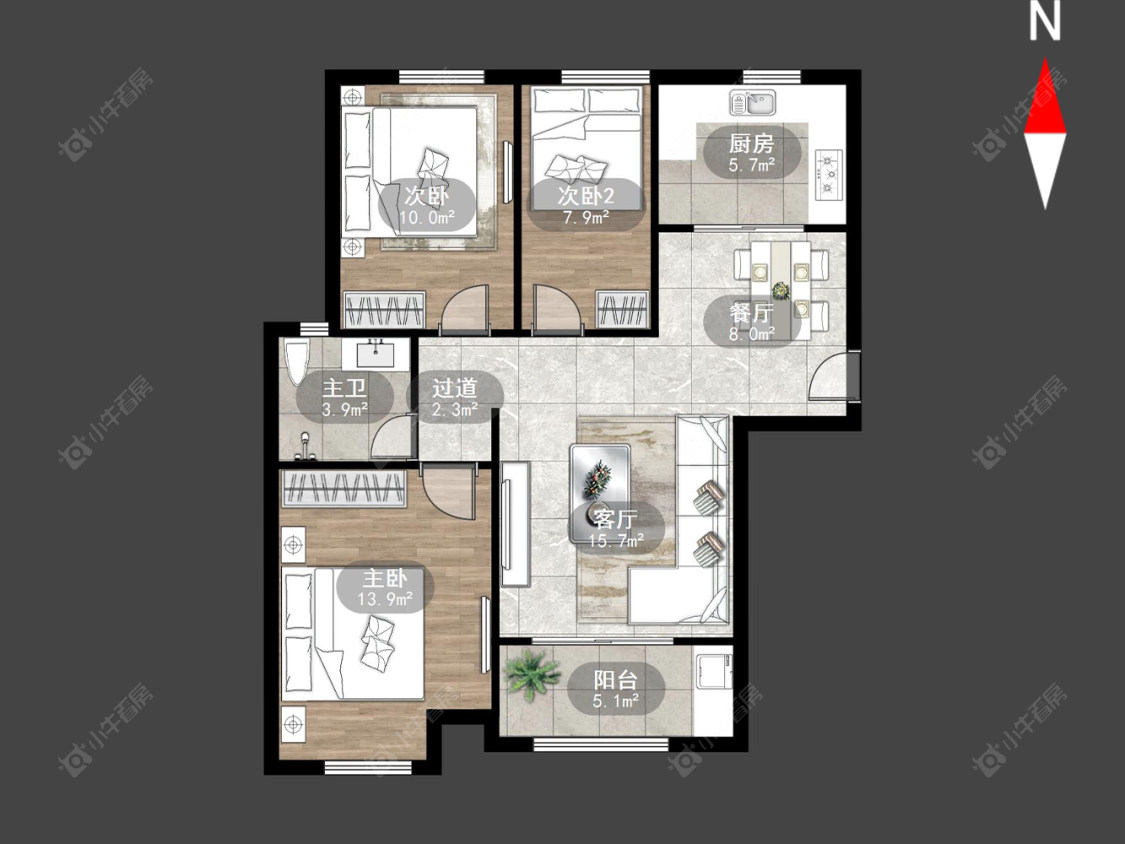 香溢紫郡二期房源户型图 常州香溢紫郡二期在售二手房源户型图_小牛看房