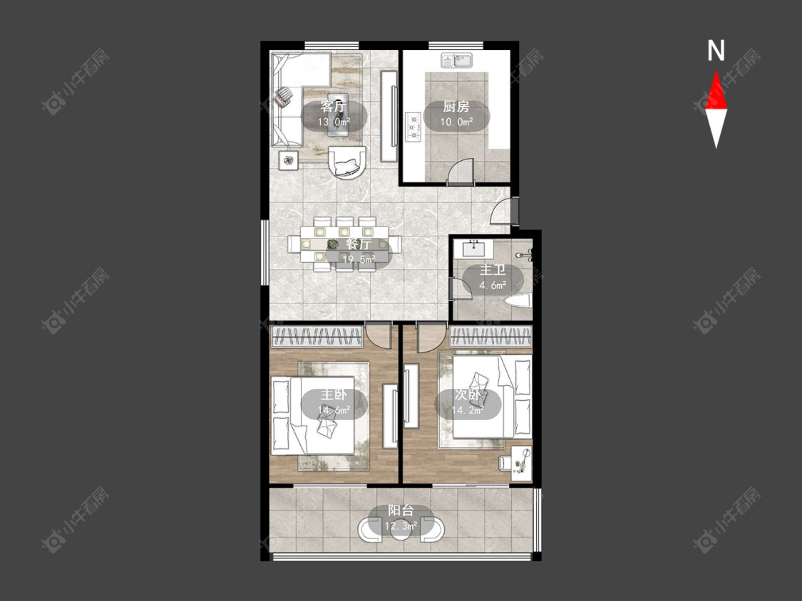 常州清潭花苑在售二手房源户型图_小牛看房