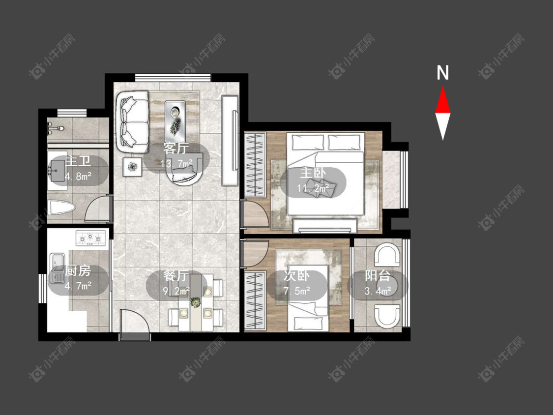 银河湾第一城二期房源户型图 常州银河湾第一城二期在售二手房源户型图_小牛看房