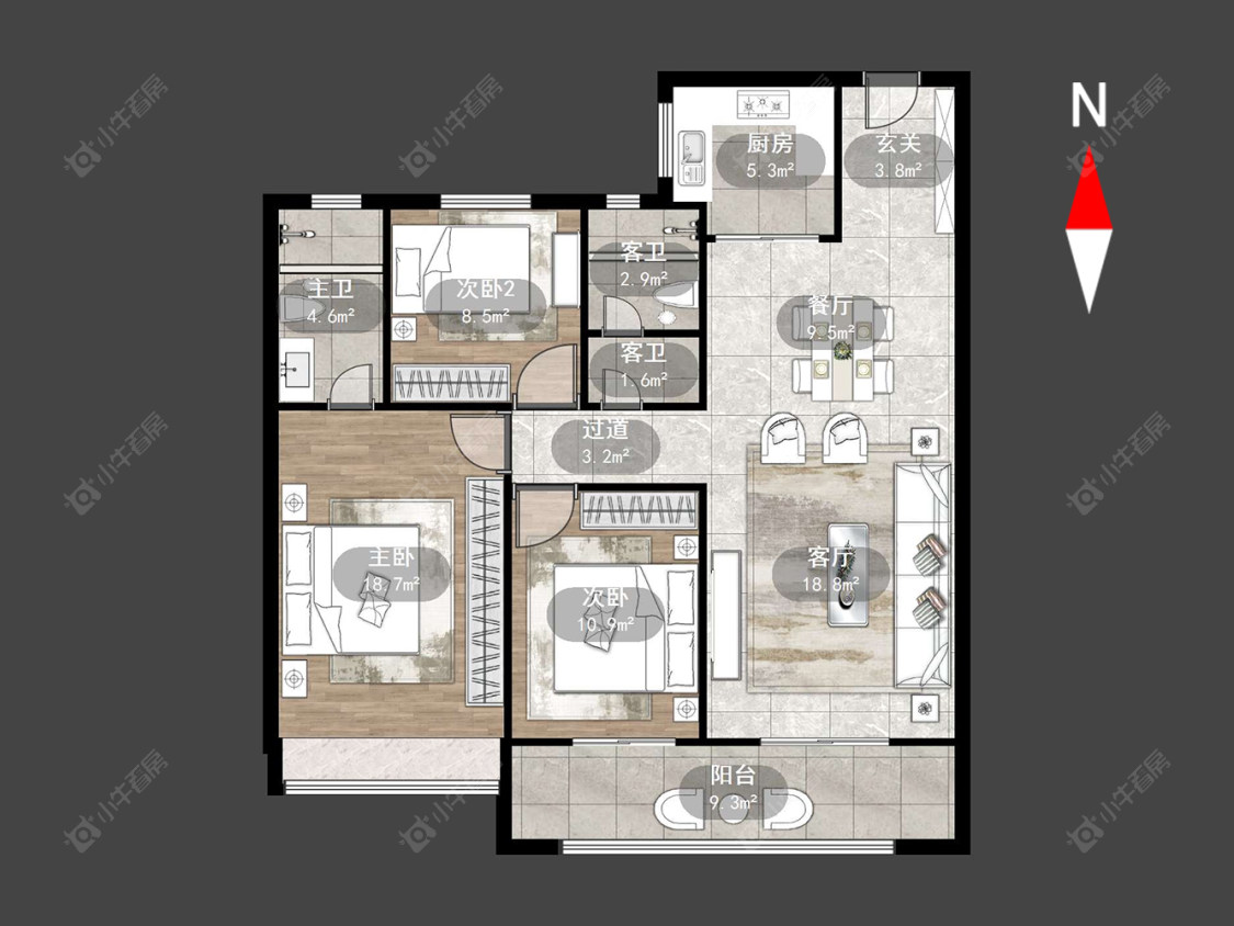 百馨西苑六期房源户型图 常州百馨西苑六期在售二手房源户型图_小牛看房