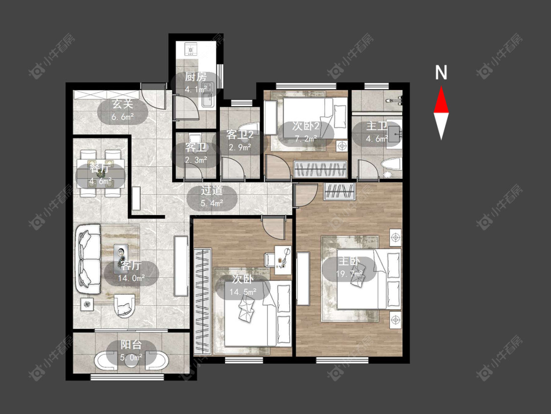 常州绿都万和城七区在售二手房源户型图_小牛看房