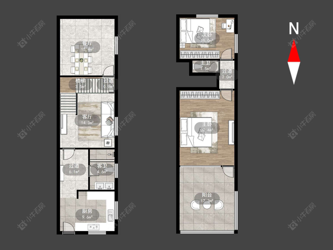 常州阳湖南村在售二手房源户型图_小牛看房