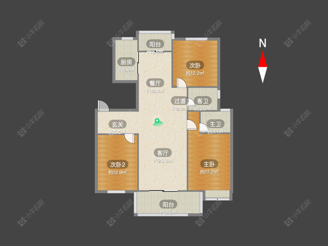 金梅花园南区房源户型图 常州金梅花园南区在售二手房源户型图_小牛看房