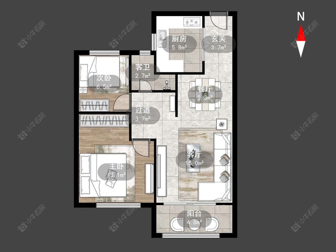 常州大明丰泰苑在售二手房源户型图_小牛看房
