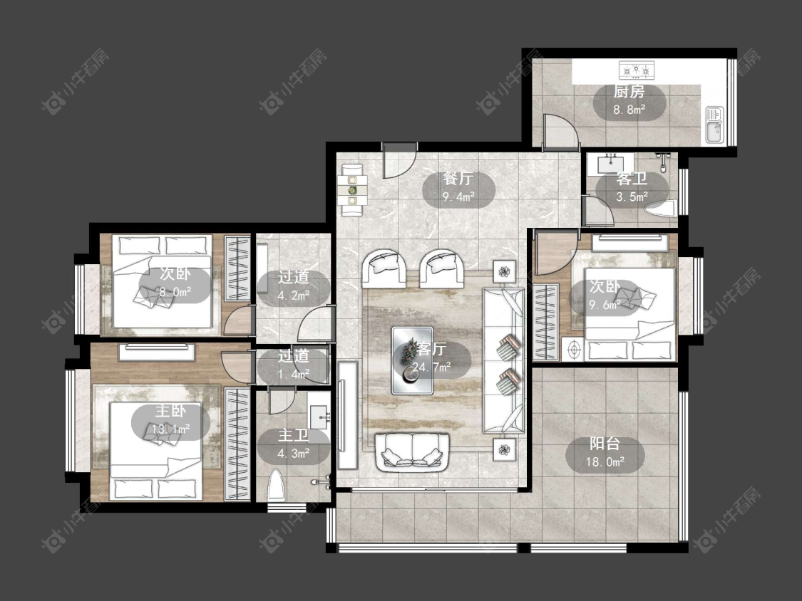 丹阳信达香堤国际在售二手房源户型图_小牛看房