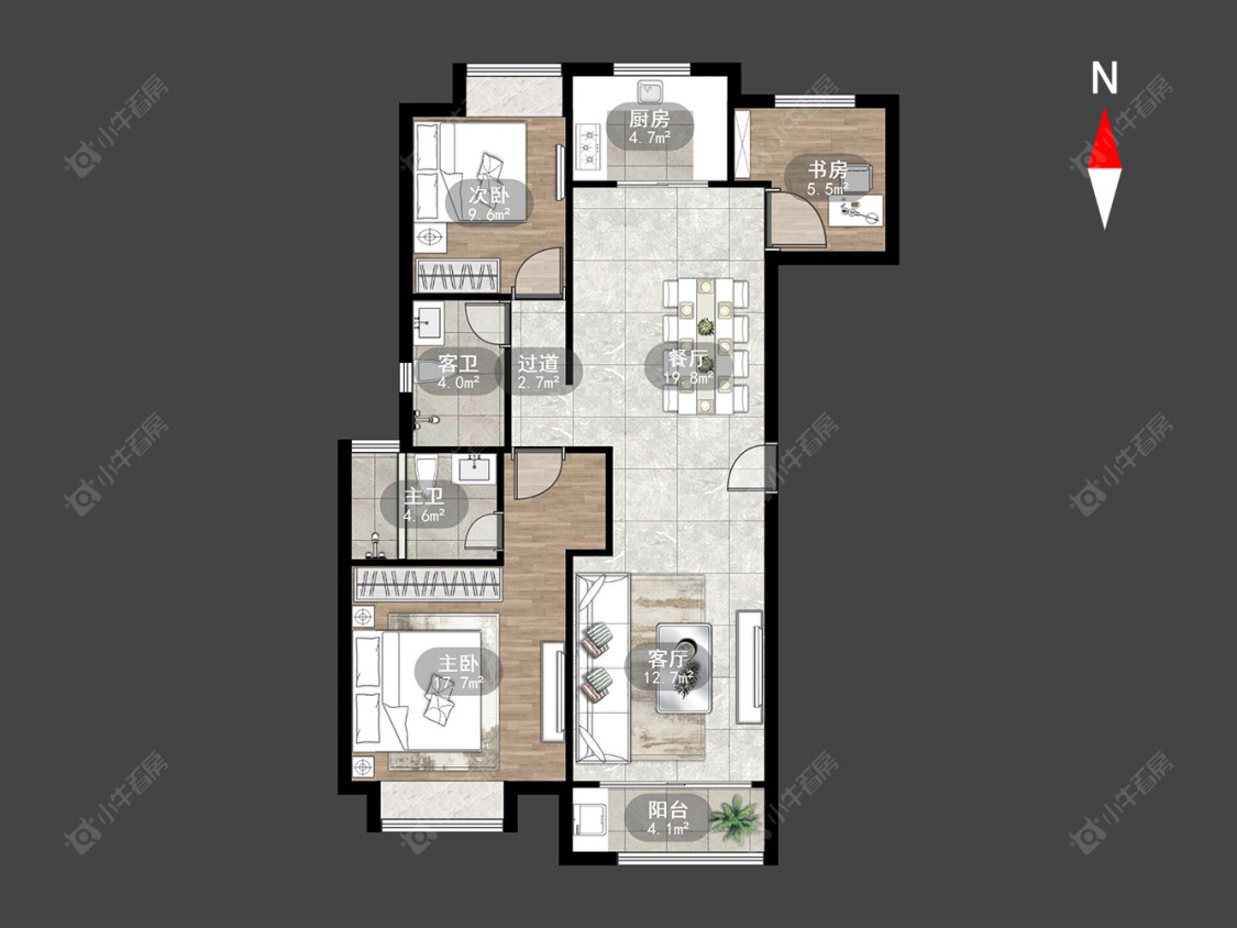常州华润紫云府在售二手房源户型图_小牛看房