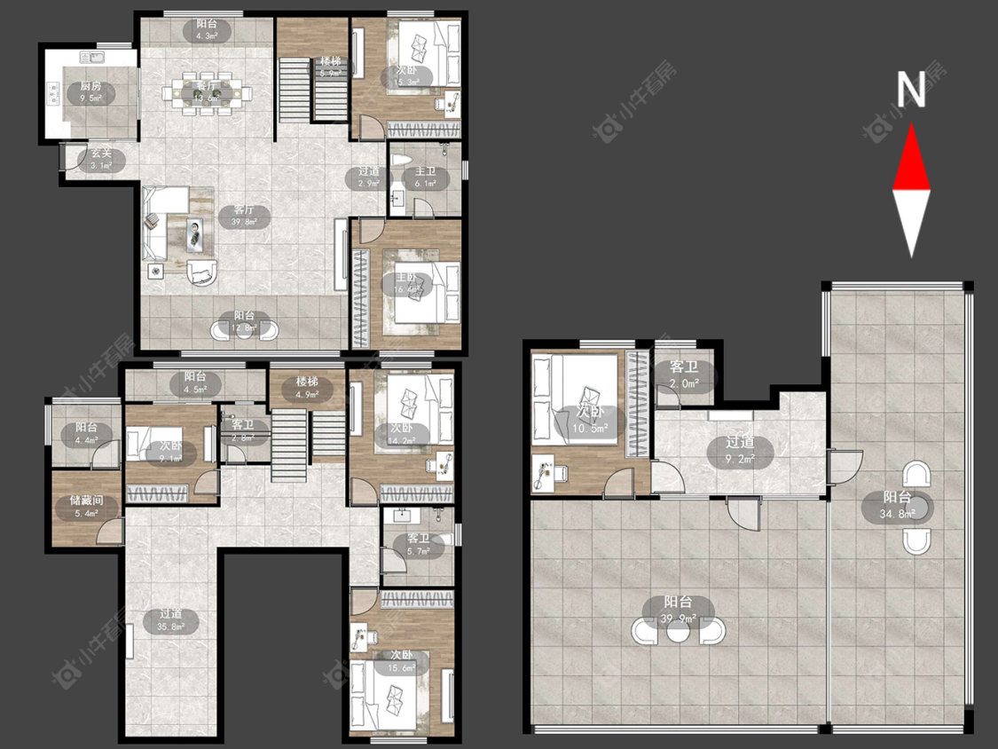 常州莱蒙城中央府东区在售二手房源户型图_小牛看房