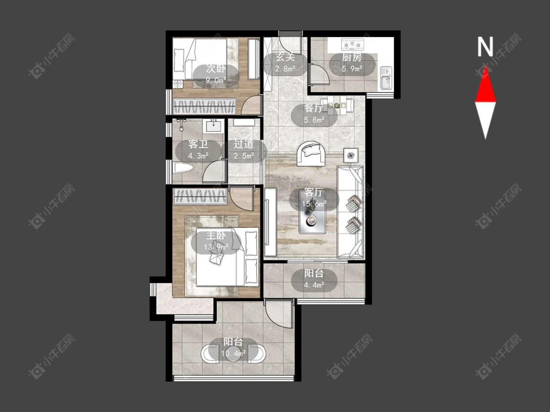 常州泰盈八千里在售二手房源户型图_小牛看房