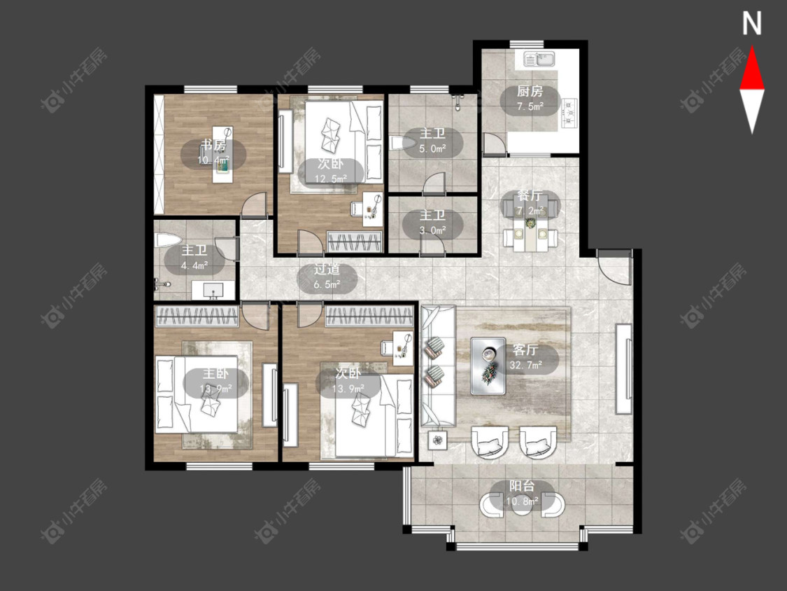 常州娑罗家园在售二手房源户型图_小牛看房