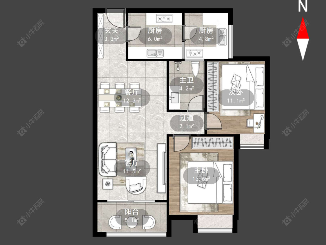 常州蓝山湖在售二手房源户型图_小牛看房