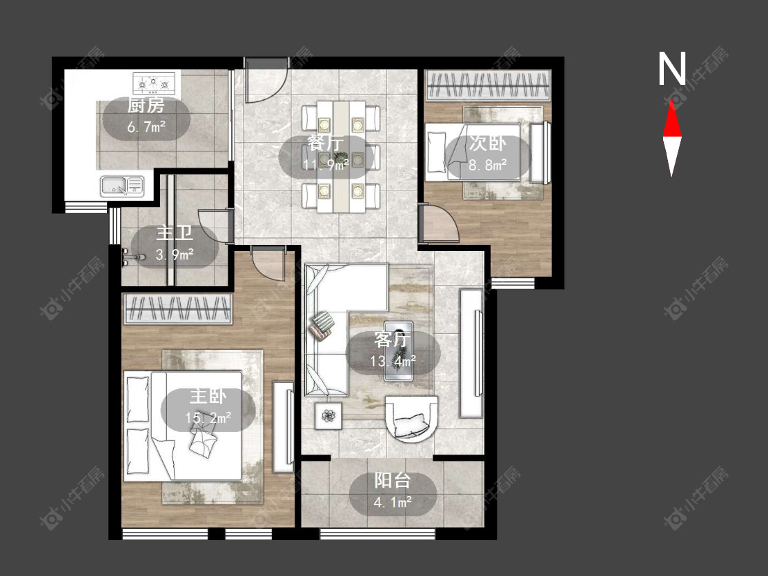 常州新乐花园在售二手房源户型图_小牛看房