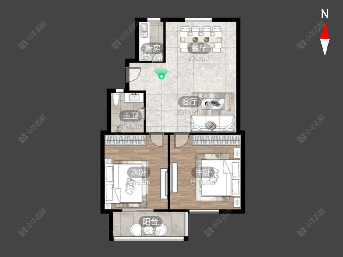 常州工房北区十五区在售二手房源户型图_小牛看房