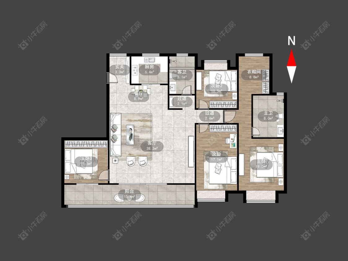 常州旭辉铂悦天宁在售二手房源户型图_小牛看房