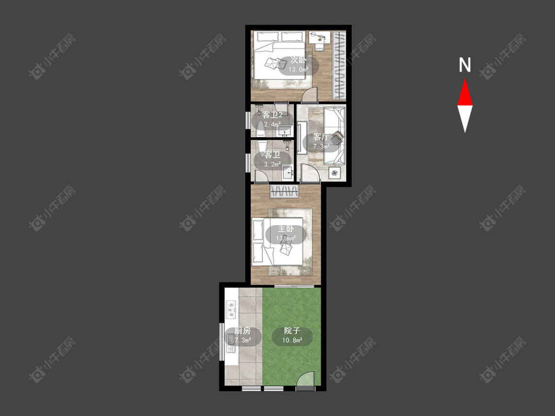 常州红梅新村在售二手房源户型图_小牛看房