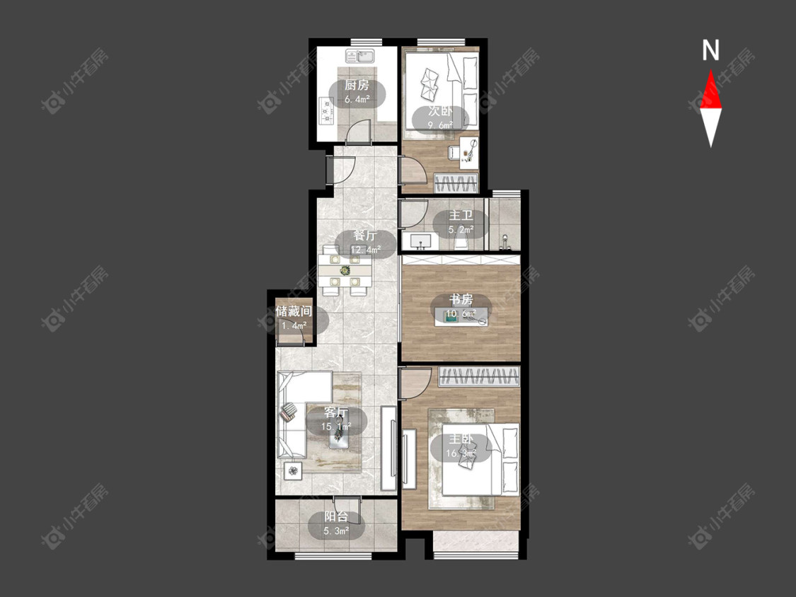 常州中意宝第在售二手房源户型图_小牛看房