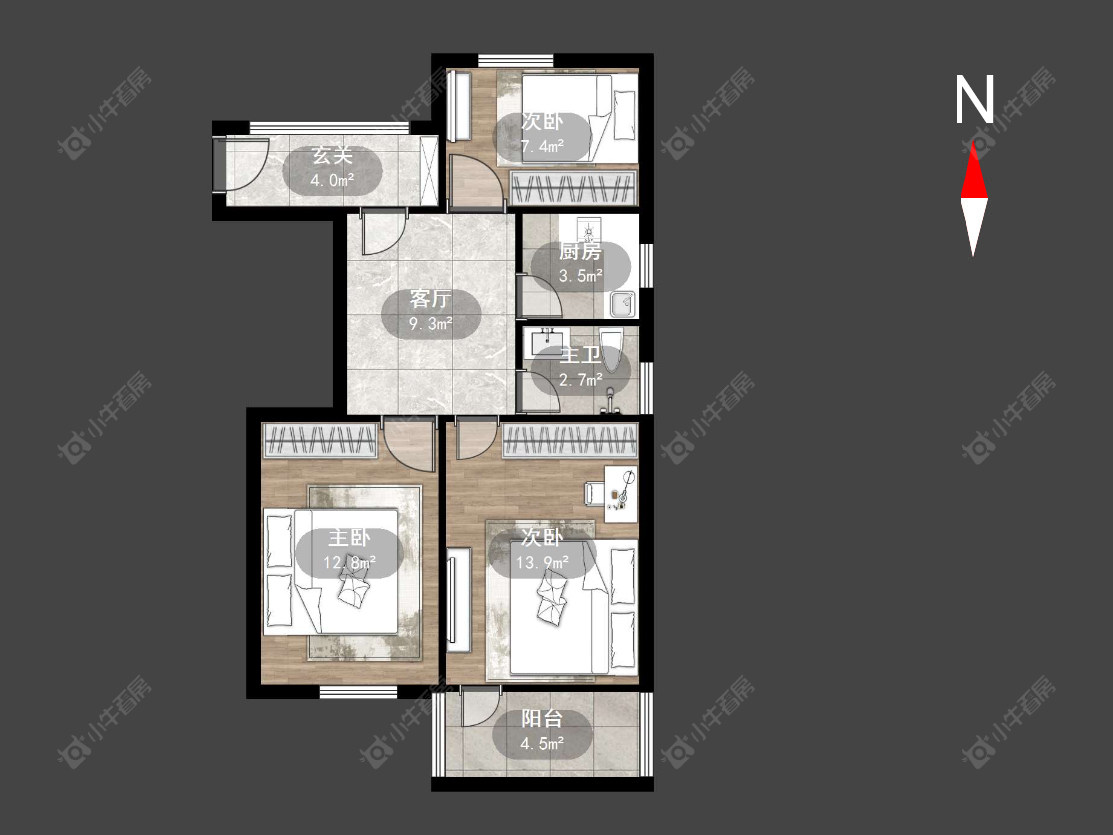 清凉新村房源户型图 常州清凉新村在售二手房源户型图_小牛看房