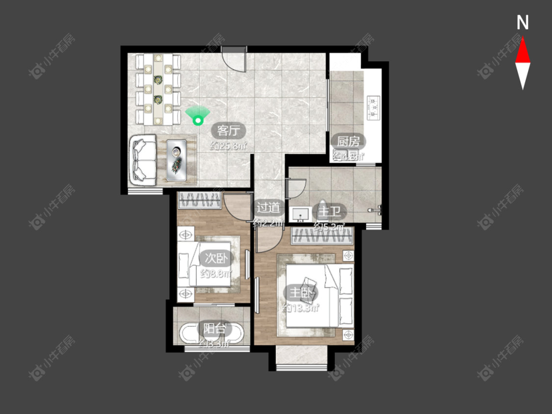 常州枫逸人家在售二手房源户型图_小牛看房