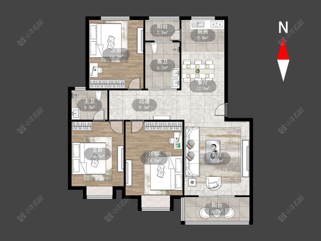 常州宋剑湖新村在售二手房源户型图_小牛看房