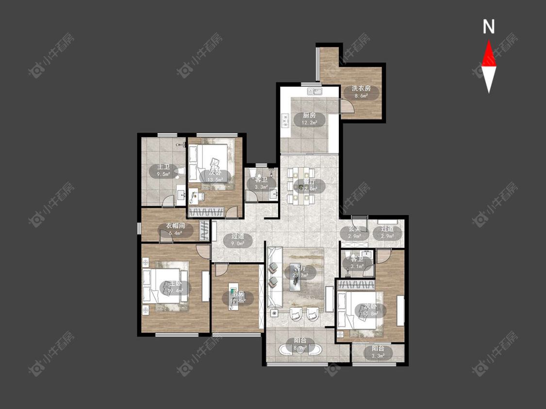 常州龙湖香醍漫步南区在售二手房源户型图_小牛看房