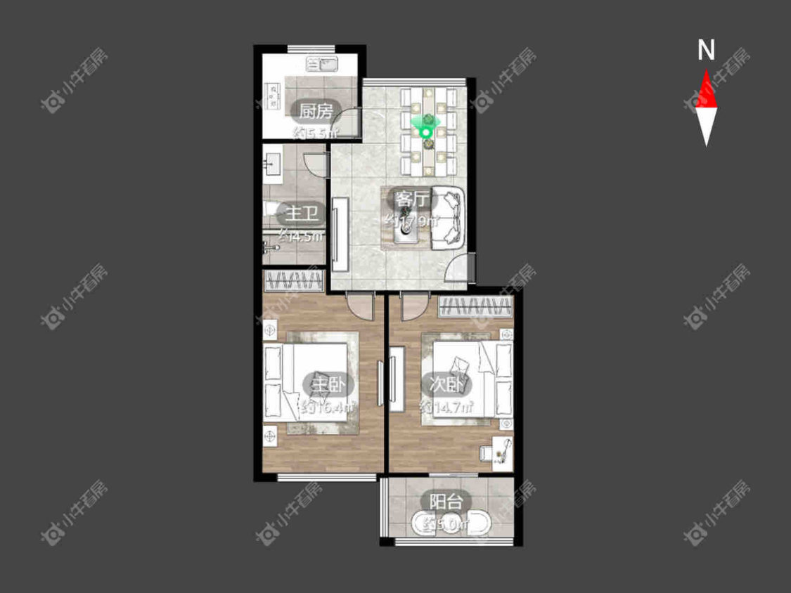 常州颐和家园在租房源户型图_小牛看房