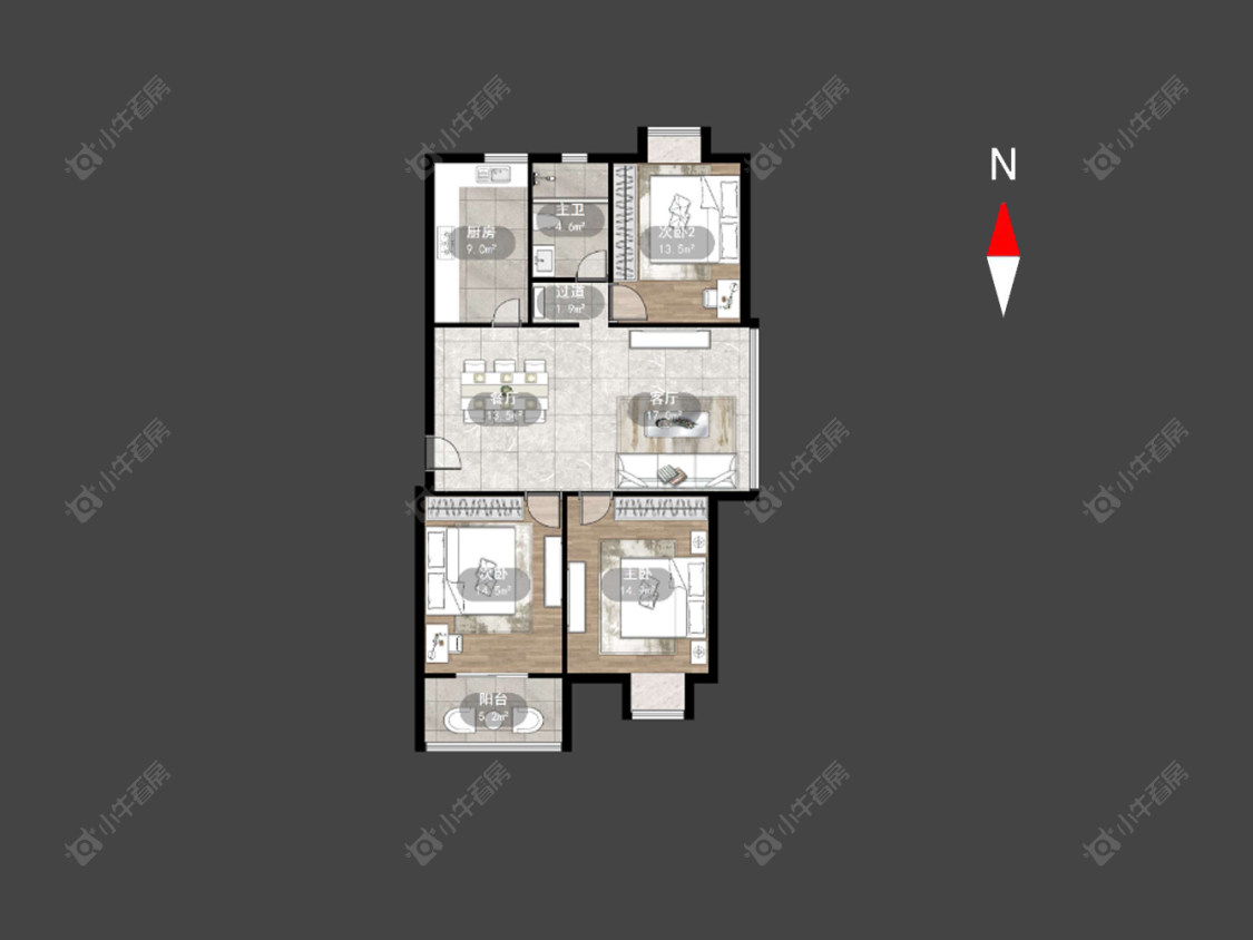 常州祥龙苑在售二手房房源户型图_小牛看房
