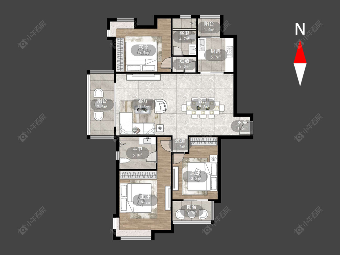 常州云山诗意在售二手房源户型图_小牛看房