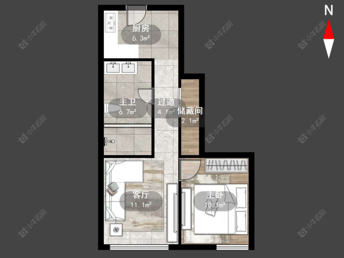 常州凯纳商务广场在售二手房源户型图_小牛看房