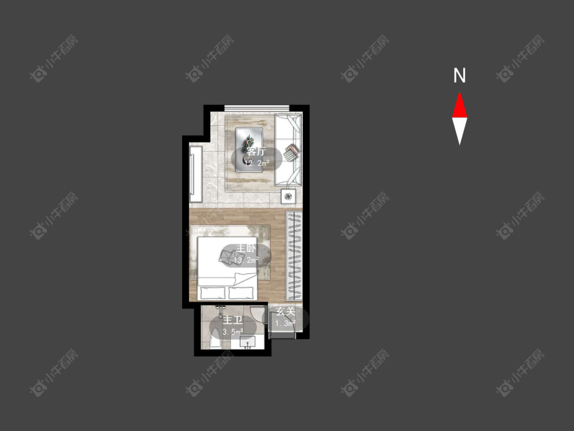 常州现代城在售二手房源户型图_小牛看房