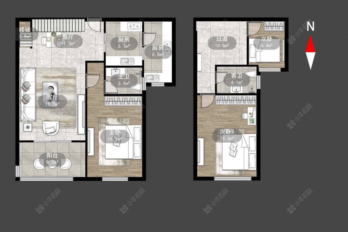 常州星河国际六区在售二手房源户型图_小牛看房
