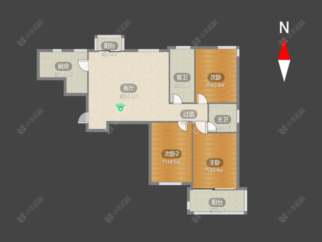 常州嘉顺花园在售二手房源户型图_小牛看房