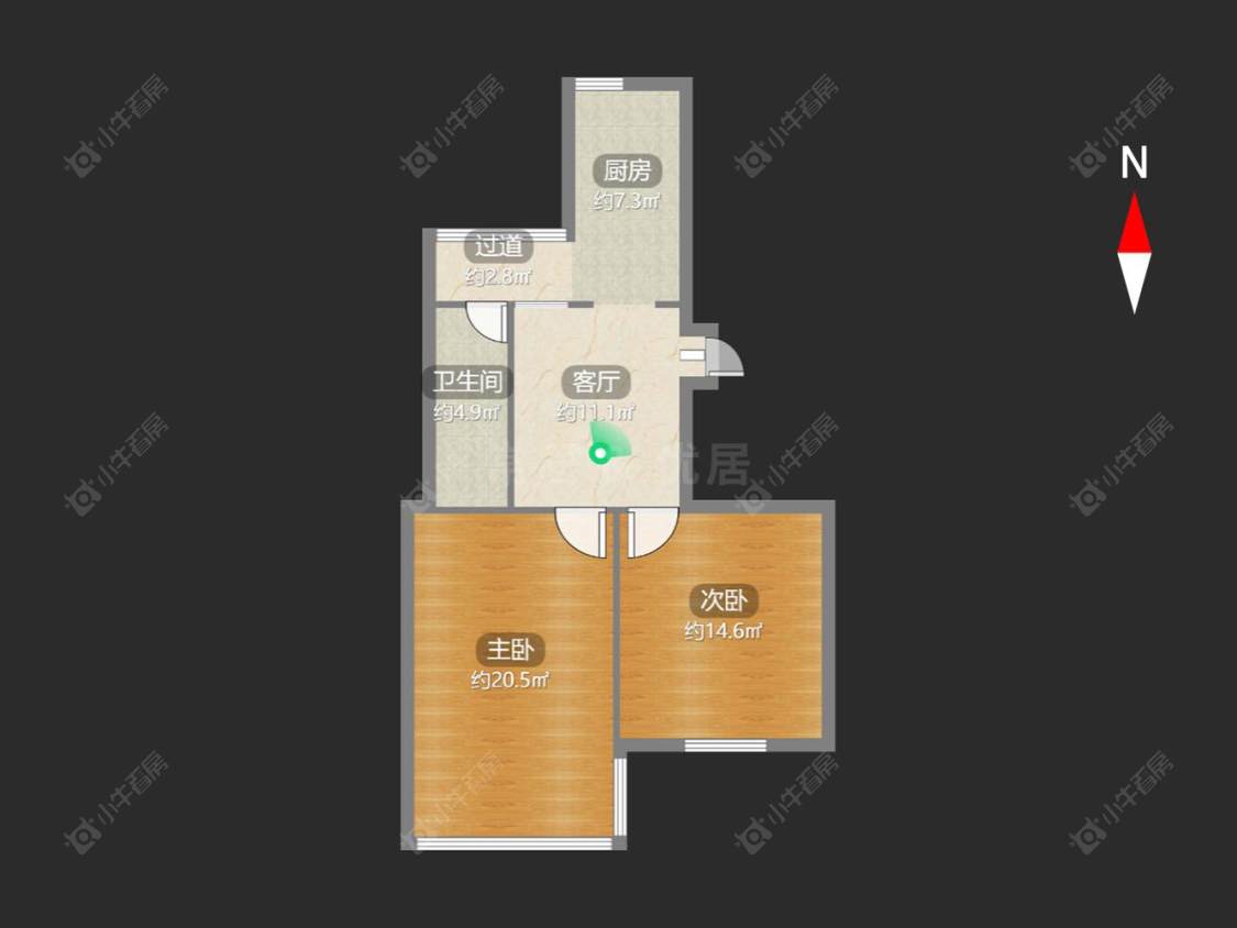 常州北环南村在售二手房房源户型图_小牛看房