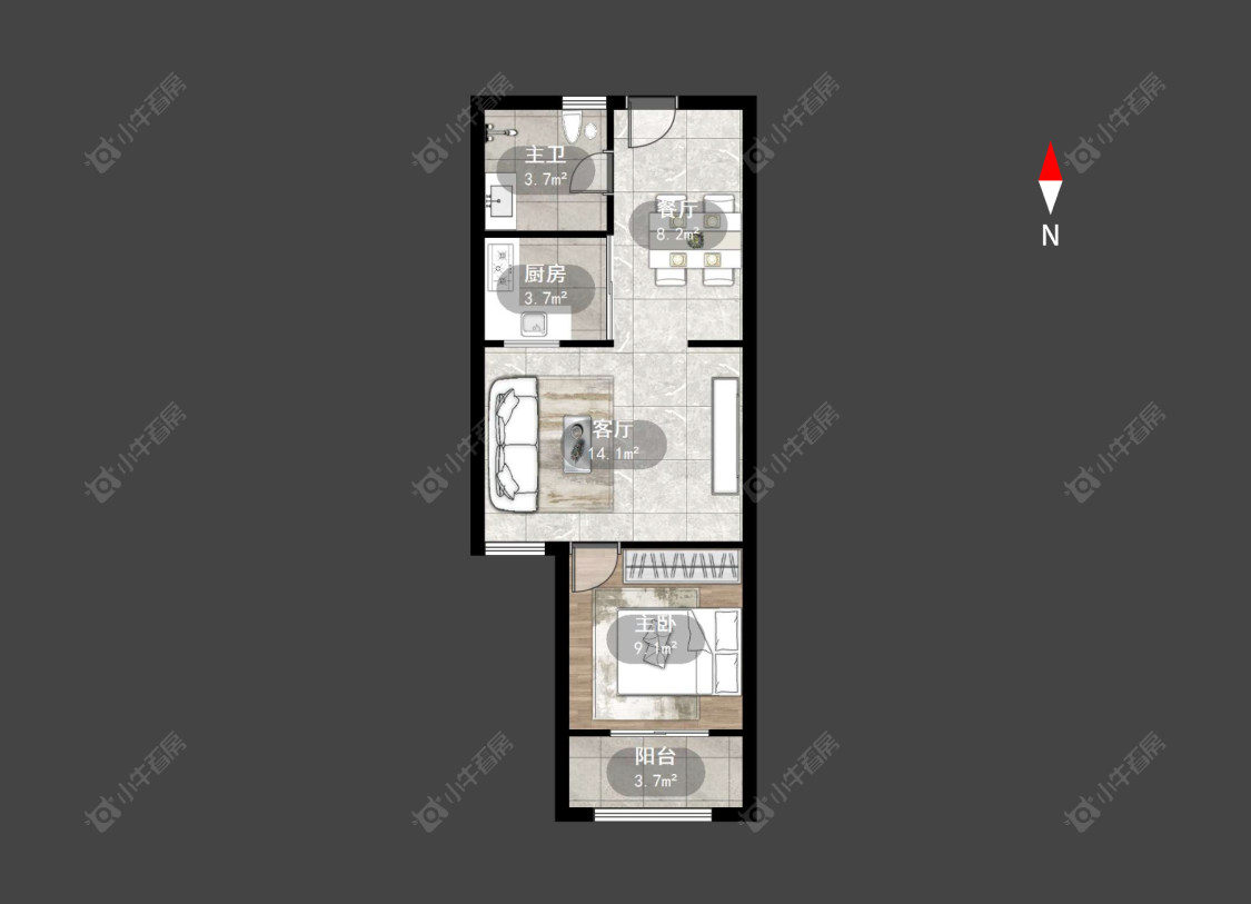 常州九洲玺在售二手房源户型图_小牛看房