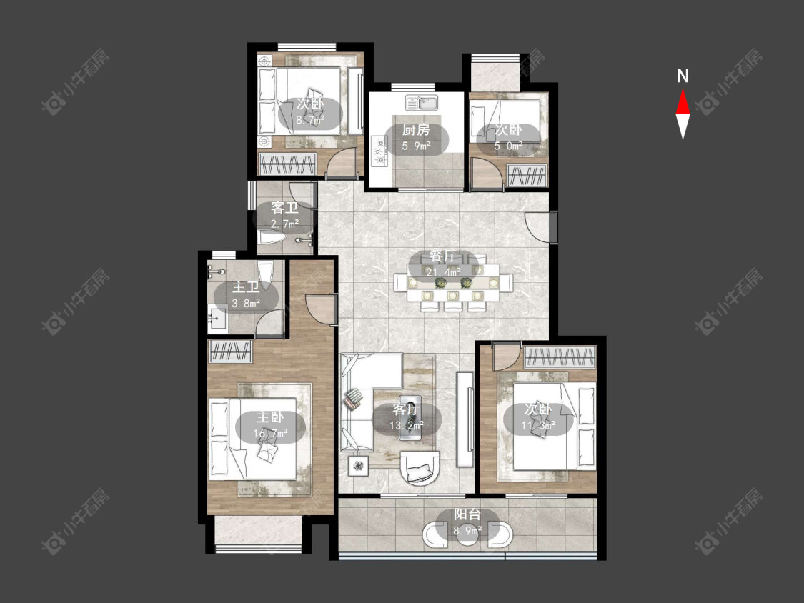栖湖春秋房源户型图 常州栖湖春秋在售二手房源户型图_小牛看房