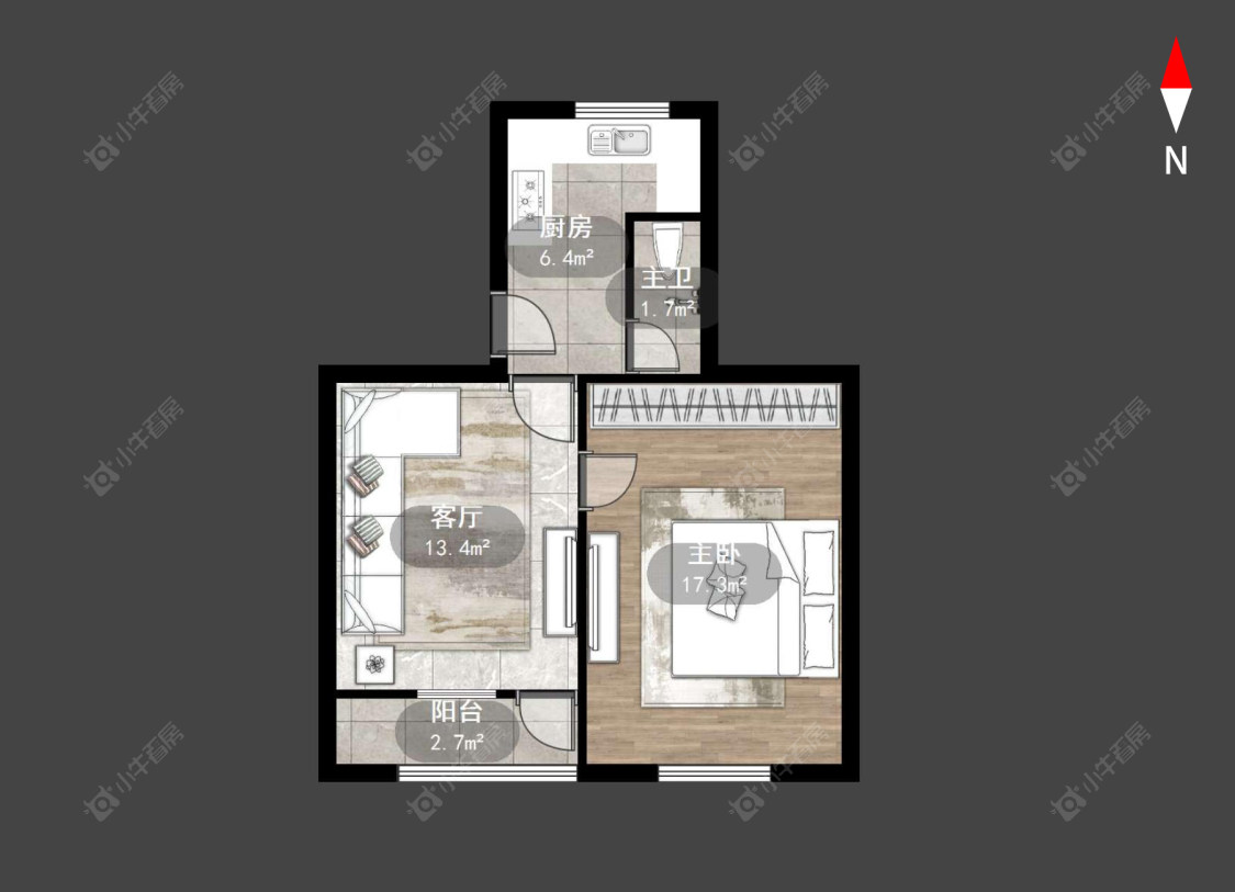 常州朝阳一村在售二手房源户型图_小牛看房