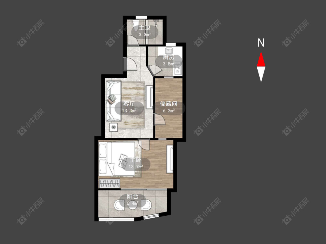 常州燕阳花园在售二手房源户型图_小牛看房