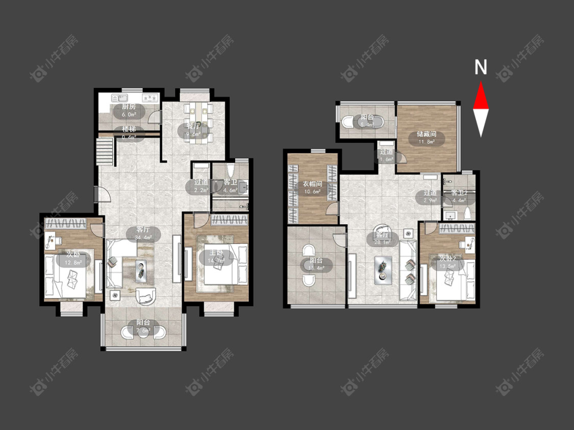 常州红梅假日花苑在售二手房源户型图_小牛看房