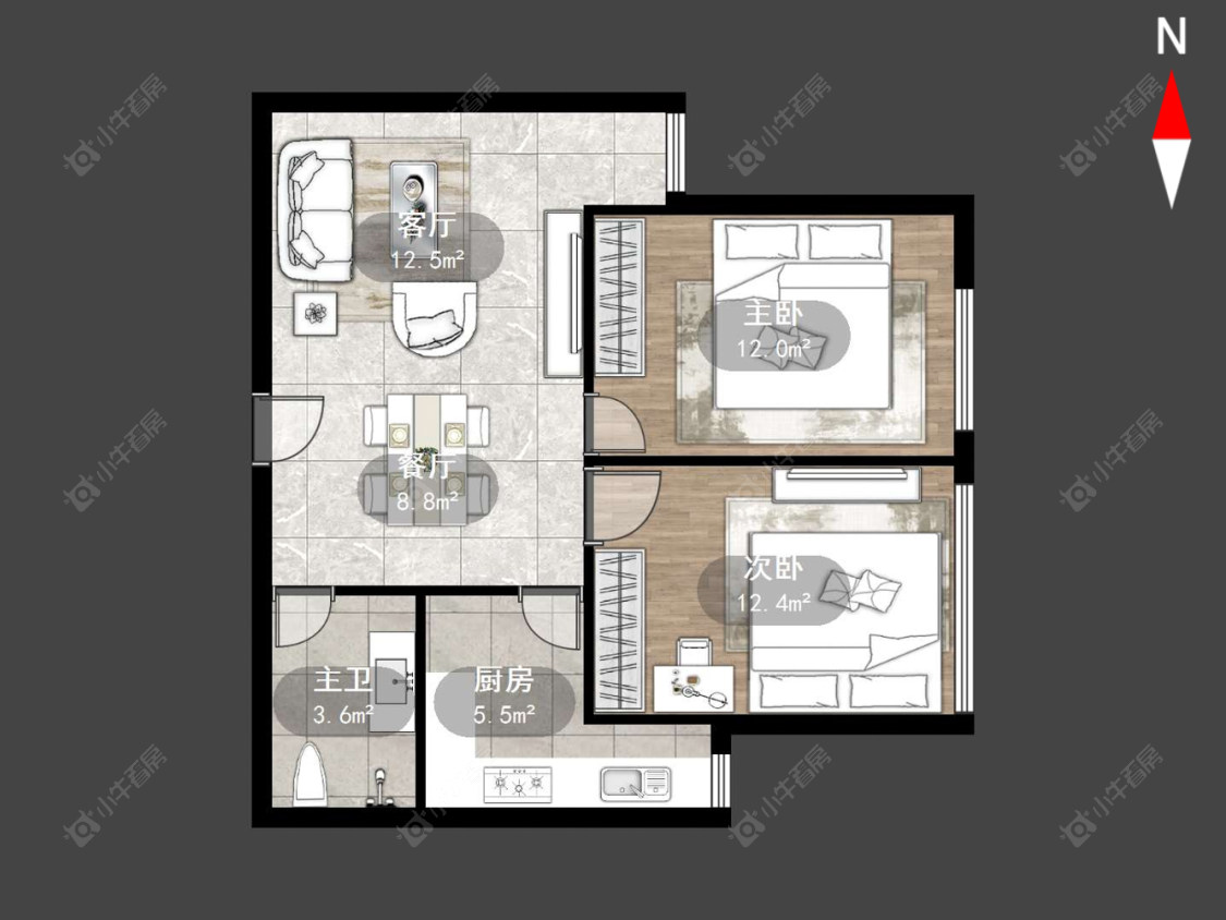 常州公园路在售二手房源户型图_小牛看房