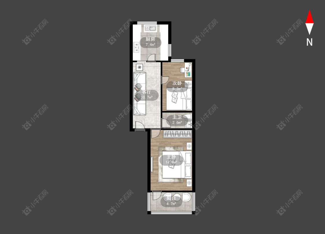 常州东印宿舍在售二手房房源户型图_小牛看房