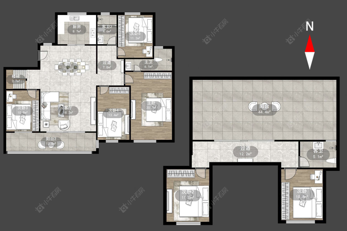常州美的国宾府在售二手房源户型图_小牛看房