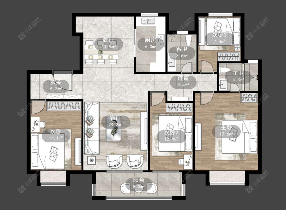 常州雅居乐熙悦府在售二手房源户型图_小牛看房