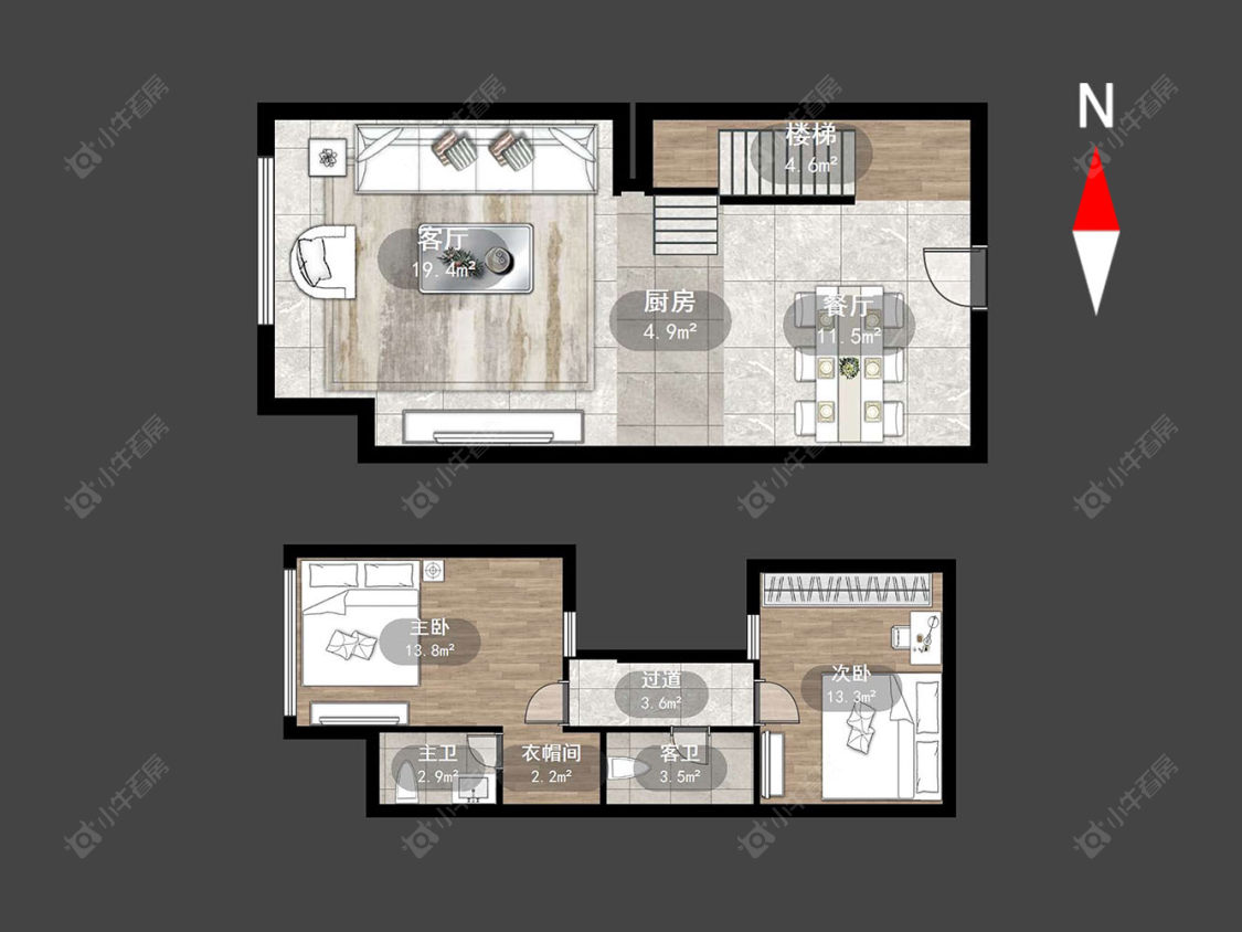 常州天誉城市花园在售二手房源户型图_小牛看房