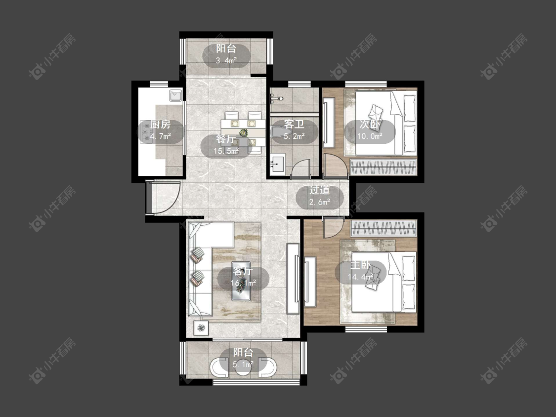 丹阳缇香花园二期在售二手房源户型图_小牛看房