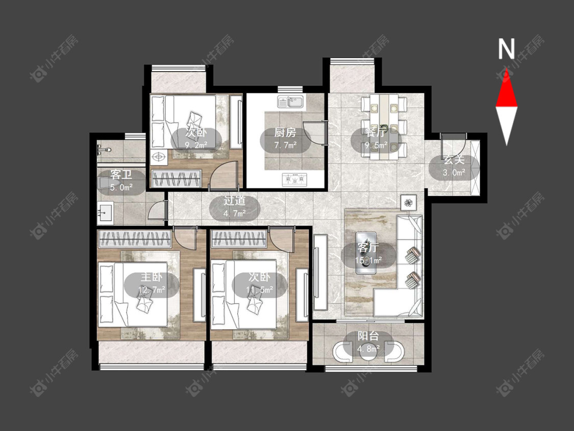 常州龙洲伊都在售二手房源户型图_小牛看房