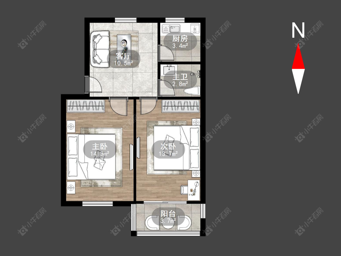 朝阳三村房源户型图 常州朝阳三村在售二手房源户型图_小牛看房