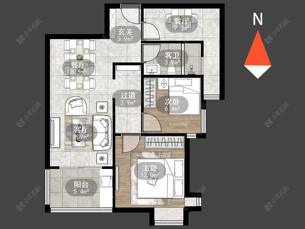常州天隽峰在售二手房源户型图_小牛看房