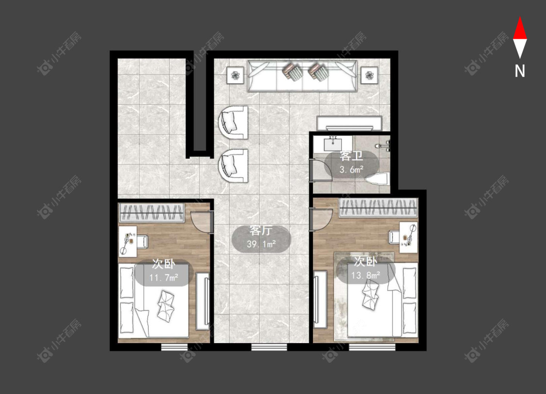 常州五角场东村在售二手房源户型图_小牛看房