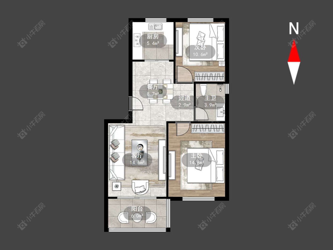 青司塘公房房源户型图 常州青司塘公房在售二手房源户型图_小牛看房